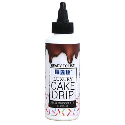 PME Ready-to-Use Cake Drip and Drizzle – Milk Chocolate Flavour - (Image 1)
