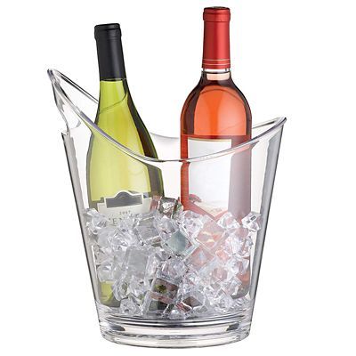 BarCraft Clear Acrylic 2-Bottle Wine Cooler | Lakeland