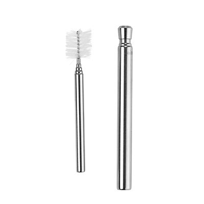 Kikkerland Telescopic Stainless Steel Travel Straw with Carry Case and Cleaning Brush image(2)