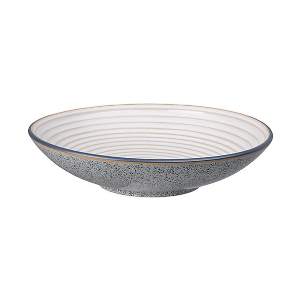 Denby Pottery Studio Grey Ridged Bowl 25.5cm Dia. image(1)