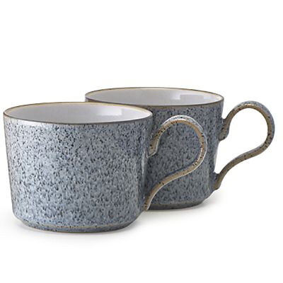 Denby Pottery Studio Grey Cappuccino Cups – Set of 2 - (Image 1)