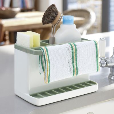 ILO Large Sink Tidy White and Sage Green image(2)