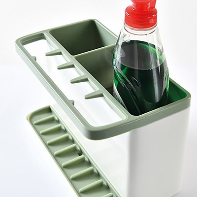 ILO Large Sink Tidy White and Sage Green image(4)