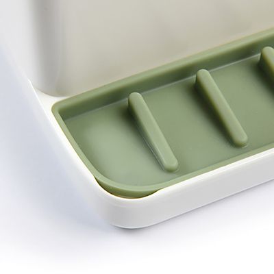 ILO Large Sink Tidy White and Sage Green image(6)