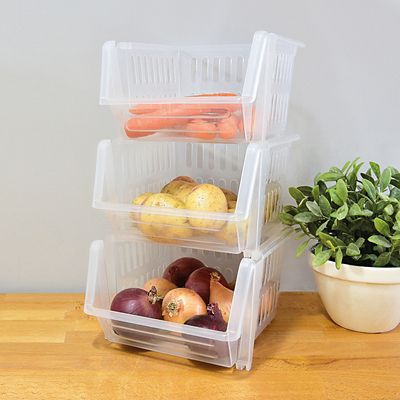3 Lakeland Stackable Storage Baskets  image(2)
