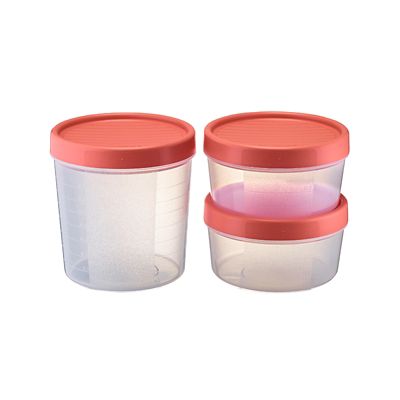 Tatay Screw Top Food Containers Coral - Set of 3 image(6)