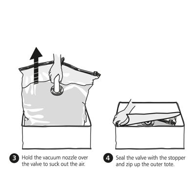Lakeland Vacuum Clothes and Duvet Storage Tote Bags Bundle image(5)