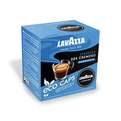 16 Lavazza A Modo Mio Espresso Dek Cremoso Eco Caps Coffee Capsules image(3)