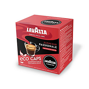 16 Lavazza A Modo Mio Espresso Passionale Eco Caps Coffee Capsules