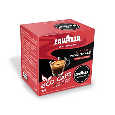 16 Lavazza A Modo Mio Espresso Passionale Eco Caps Coffee Capsules - (Image 3)
