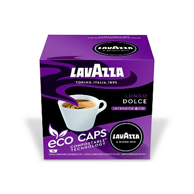 16 Lavazza A Modo Mio Espresso Lungo Dolce Eco Caps Coffee Capsules - (Image 2)