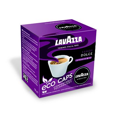 16 Lavazza A Modo Mio Espresso Lungo Dolce Eco Caps Coffee Capsules - (Image 3)