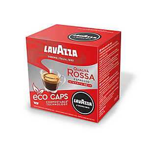 16 Lavazza A Modo Mio Espresso Qualita Rossa Eco Caps Coffee Capsules