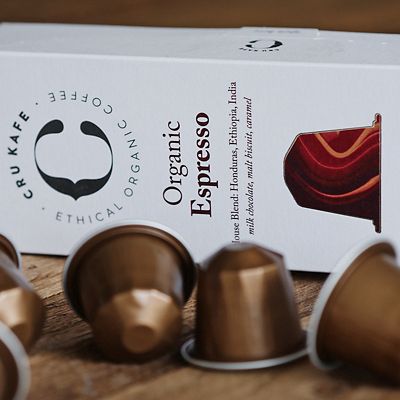 10 CRU Kafe Organic Espresso Recyclable Coffee Capsules  image(2)