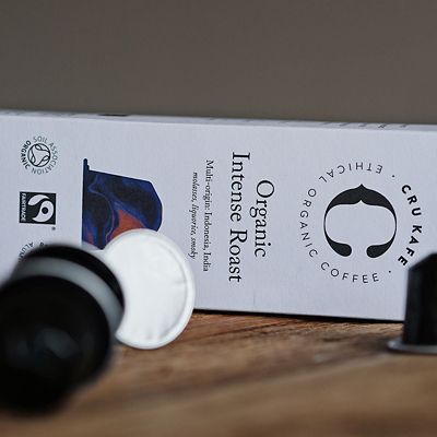 10 CRU Kafe Organic Intense Roast Recyclable Coffee Capsules  image(6)