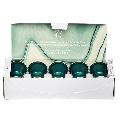 10 CRU Kafe Organic Decaf Recyclable Coffee Capsules  image(4)