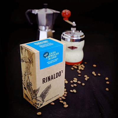 Rinaldo's Coffee Casa Espresso Blend Whole Coffee Beans 250g - (Image 2)