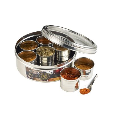 Round spice clearance tin