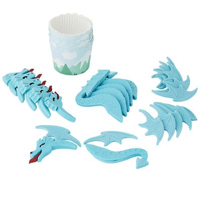 PME Dragon 6 Cupcake Cases and Topper Kit image(3)