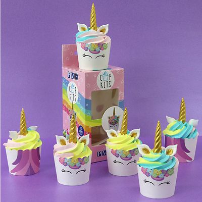 PME Unicorn 6 Cupcake Cases and Toppers Kit - (Image 2)