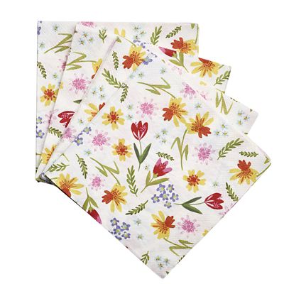 20 Talking Tables Spring Floral Napkins image(1)