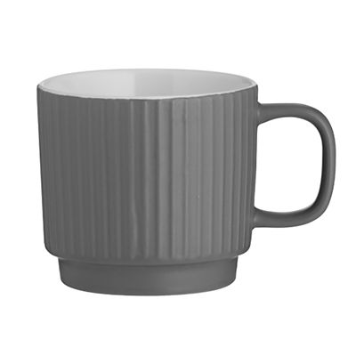 Mason Cash Embossed Line Mug Grey - 400ml image(1)