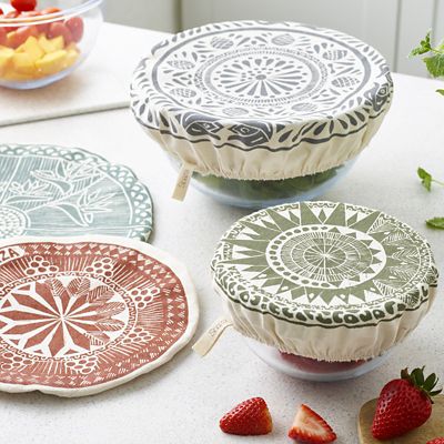 Fabric Elasticated Food Covers – Set of 4 image(2)