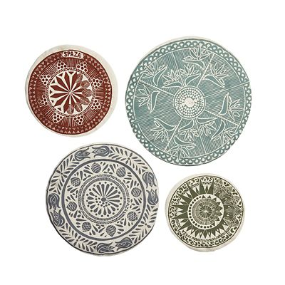 Fabric Elasticated Food Covers – Set of 4 image(3)