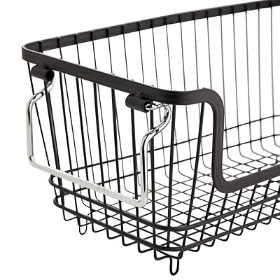 Lakeland Stackable Wire Storage Baskets Bundle - (Image 4)