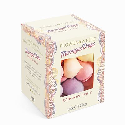 Flower and White Rainbow Fruit Meringue Drops 100g image(3)