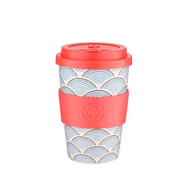 Lakeland Blue Wave Reusable Bamboo Coffee Cup Lakeland