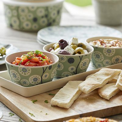 Lakeland Cherry Flower Bamboo Dip Bowl Set image(2)