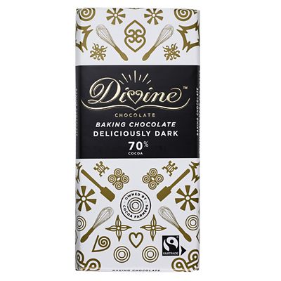 Divine 70% Cocoa Deliciously Dark Baking Chocolate Bar 150g image(2)
