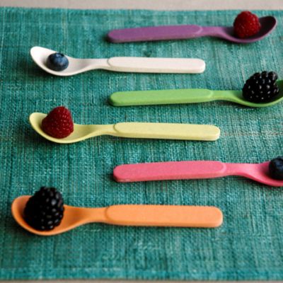 6 Zuperzozial Bamboo Spoonful of Colour Teaspoons  image(3)