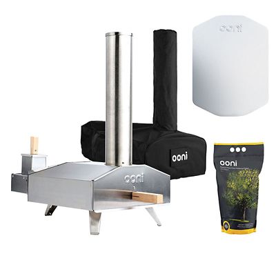 Ooni 3 Outdoor Oven with Cover and Peel and 3Kg Pellets Bundle