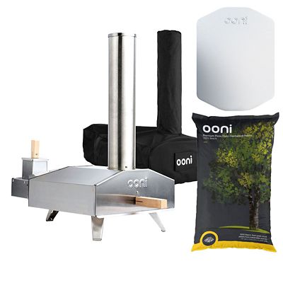 Ooni 3 Outdoor Oven with Cover and Peel and 10Kg Pellets Bundle image(1)