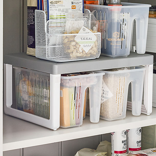 Caddy Stack Storage And Food, Stacking Cupboard Shelves