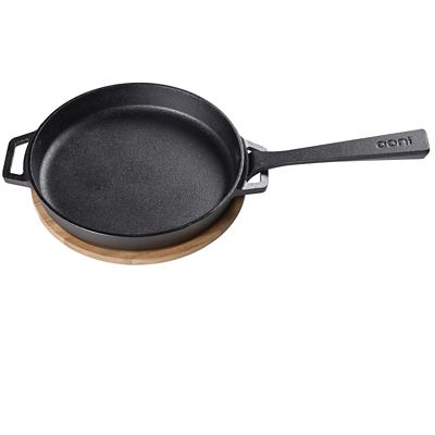 Ooni Black Cast Iron Skillet Pan, Yale Appliance