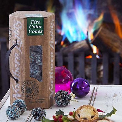 Northern Lights Colour Fire Cones - Pack of 2  - (Image 2)