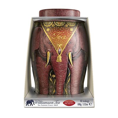 Williamson English Breakfast Tea 40 Bags in Red Elephant Tin - (Image 4)