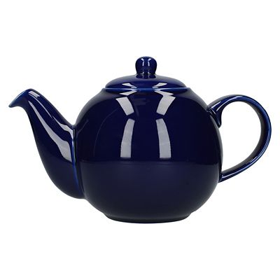 London Pottery Globe Teapot 6 Cup Cobalt Blue Lakeland