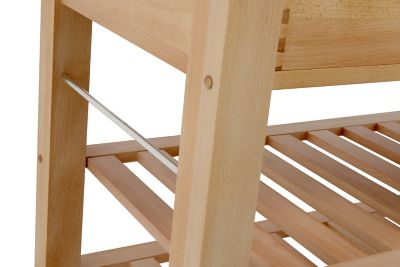 Eddingtons Lambourn Beechwood Kitchen Trolley 4 Drawer 150cm image(4)