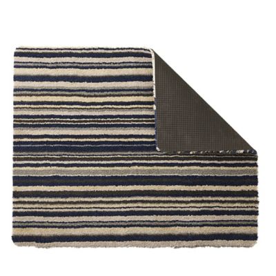Hug Rug Washable Indoor Mat Azure Blue Stripe 80 x 60cm image(2)