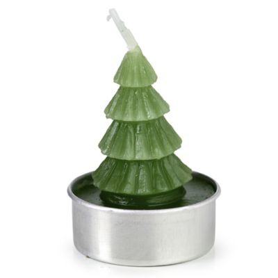 6 Mini Christmas Tree Candles  image(2)