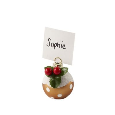 6 Christmas Pudding Bauble Place Settings image(3)