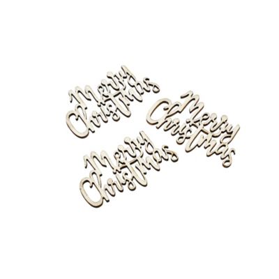 20pc Wooden Merry Christmas Confetti image(2)