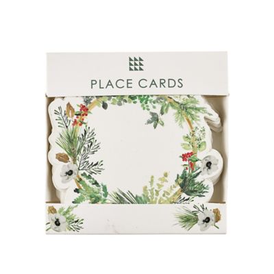 12 Lakeland Evergreen Traditional Christmas Place Cards  image(3)