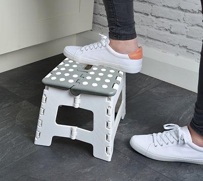 Folding Step Stool – Grey  image(2)