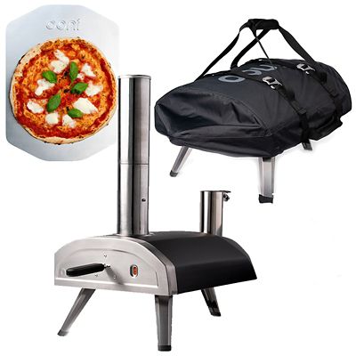 Ooni Fyra WoodFired Outdoor Pizza Oven UUPOAD00 with Cover and Pizza