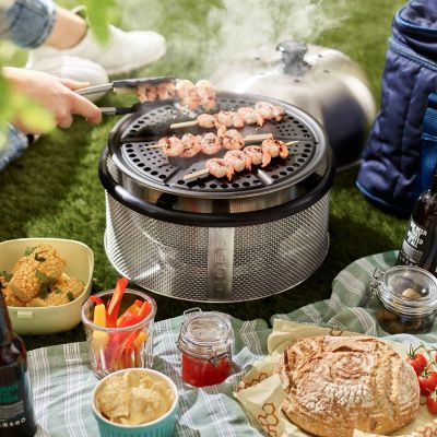 Cobb Premier Charcoal Barbecue Grill and 6 Cobblestones Bundle - (Image 2)